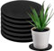 UEJYWUY Lazy Susan Drehteller-Organizer, 30,5 cm, 360 ° drehbar, drehbar, mit Stahlkugellagern für Pflanzen, TV, Skulpturen, Kunstwerke, Malprojekte, Schwarz, 6 Stück