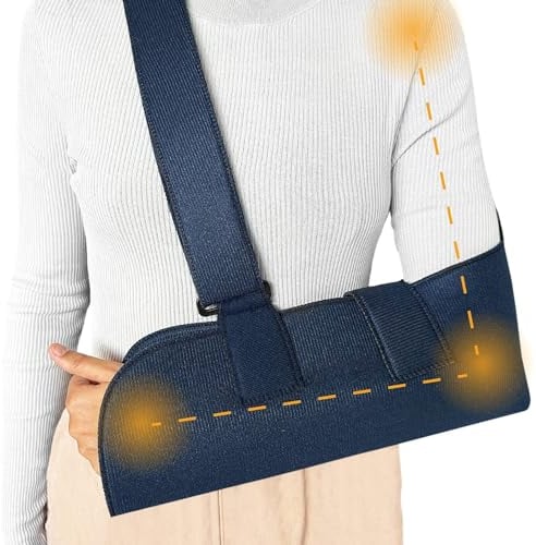 OrtoPrime Cabestrillo Brazo Izquierdo y Derecho BILATERAL - Apoyabrazos Inmovilizador Hombro y Brazo CONFORT - Cabestrillo Adulto AJUSTABLE UNIVERSAL