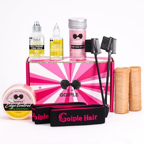 Colle Capillaire Pour Perruques, Colle à Tenue Forte Pour Perruque Frontale En Dentelle Avec Dissolvant, Bâton De Cire Capillaire, Kit d'Installation De Perruque De Contrôle Des Bords