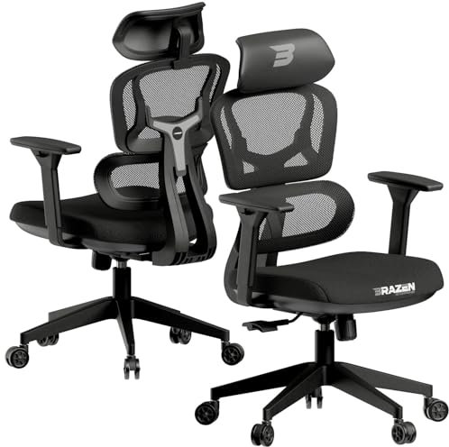 BraZen Sultan Elite PC Adult Gaming Chair for Adults Racing Computer Office Ergonomic Adults Gaming Chairs For Video Gamers PC Ergonomic Racing Seat - Black