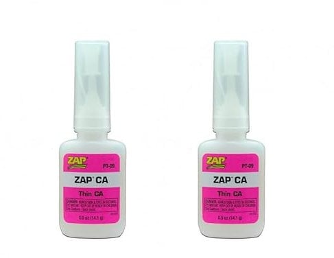 2 x PT09 ZAP-A-Gap Zap CA Super Thin Glue 1/2oz Works on Metal, Wood, Rubber, Aluminium, Fibreglass - 5525650