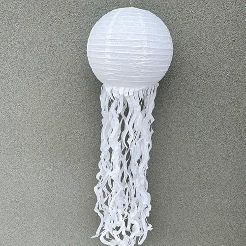 RAEF 5 Stücke Kreative Quallen Papierlaterne für Kinder Outdoor-aktivitäten Thema Dekoration Party Park Fenster Szene Dekor Liefert