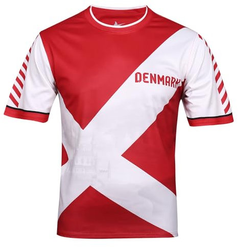Antonio Dänemark Herren Trikot Gr. M rot