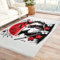 Generisch Japanischer Teppich - Anime Samurai, 60x90 cm, Blue, Flauschig & Rutschfest, Waschbar, Wohnzimmer & Schlafzimmer