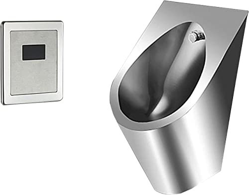 OLSKFUH Intelligentes Urinal mit Infrarot-Sensor-Spülung für Männer, wandmontiertes Urinal mit automatischer Spülung