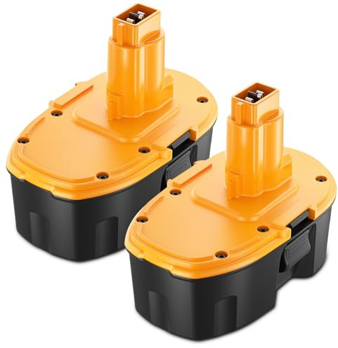 JUNWOOD Replacement for Dewalt 18V Battery Ni-Mh 5000Ah Compatible with DC9098 DC9096 DC9099 DC970 DW9095 DW9096 DE9039 DE9095 DE9096 DE9098 DW9098 DW9099 2pack Batteries