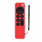 Étui pour Apple TV 4K 2nd Gen Siri,2021 étui de Protection Contre la Perte de la télécommande, étui antidérapant Durable en Silicone Antichoc. (Rouge)