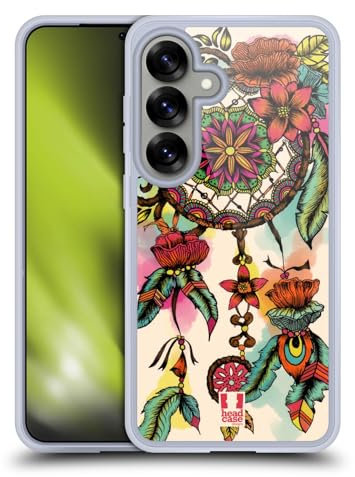 Head Case Designs Blumig Traumfänger Blüte Gelhülle [Militärischer Schutzgrad] Kompatibel Mit Samsung Galaxy S25 Und Kompatibel Mit MagSafe