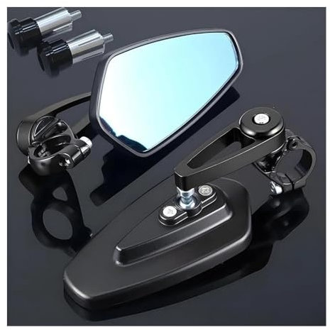Seitenspiegel Spiegel Für Piaggio VES&pa GTS 250 300 Sprint Primavera 150 LX15 S150 Universal Motorrad Spiegel Rückspiegel Lenkerendenspiegel