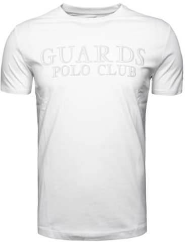 La Martina LA T-Shirt Guards aus Baumwolle Jersey Optic White, mehrfarbig, Large