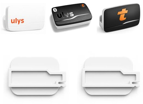 (Verifier Compatibilité) 2 Supports Badge Télépéage Autoroute pour Badge Ulys Slim avec Adhésif pour Pare-Brise.