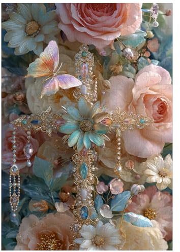 Excellent puzzle pour adultes - 300 pièces - Élégant puzzle en forme de croix pour adultes - Jouets pour adultes - Décoration familiale - Puzzle pour enfants
