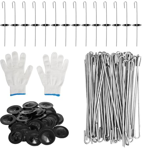 100 Solar Panel Protection Clips, Staffe della Rete di Protezione del Pannello Solare, Clip di Installazione del Pannello Solare dell'Acciaio Inossidabile, Linee degli Uccelli, Recinzioni del Piccion