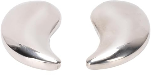 Fabater Mondförmige Augenpads aus Edelstahl, Langlebige Kühlakkus Unter den Augen, Augeneisbeutel für Müde Augen unterwegs. Augenpads aus Edelstahl 304, 2 X 1,1 X 0,4 Zoll