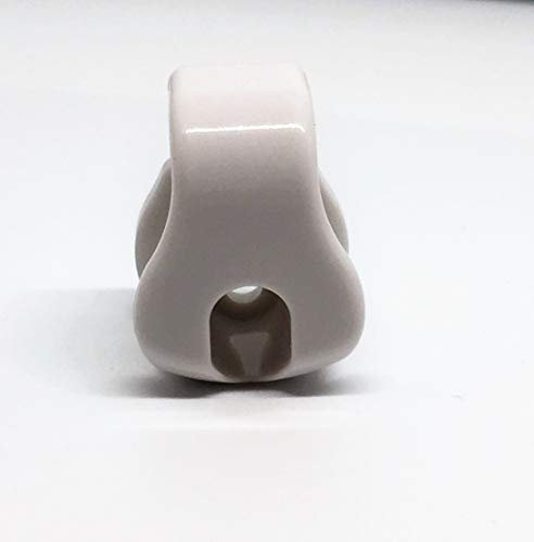 5PK CHILD SAFETY BRACKETS FOR ROLLER, ROMAN BLINDS & CURTAIN CORDS WHITE SIDE FIX