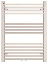 Badheizkörper Weiß 600x800 mm – Handtuchheizkörper mit Mittelanschluss – Design Heizkörper Badezimmer – Wandheizkörper Stahl – Handtuchtrockner & Raumheizung
