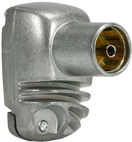 Televes 413310 - Conector cei hembra acodado blindado PROEasyF, Plateado, 1 unidad