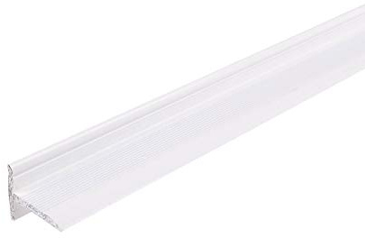 ufitec Sockelprofil SK für saubere Wand- und Türabschlüsse, Ideal für Renovierungen | Länge: 90 | 100 | 150 und 195 cm, Sichtbreite: 18,4 mm, Selbstklebend | Sie kaufen 1 Profil mit (195 cm, weiß)
