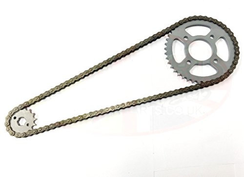 Yamaha YBR 125 - Juego de cadena y piñones resistentes para modelos 2007-2016