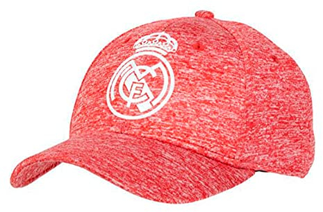 Berretto senior colore Fucsia con scudo del Real Madrid 2018-2019 - Prodotto ufficiale - Adulti di taglia regolabile