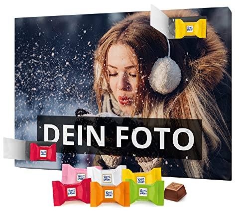 PhotoFancy - Foto Adventskalender mit hochwertiger Ritter Sport Schokolade in 6 Sorten - mit eigenem Bild bedruckt