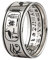 ForFox Retro 925 Sterling Silber Ägyptischer Hieroglyphen Ring mit Anubis Horus Ankh Sphinx Skarabäus Pharao Sonne Bandring Schmuck für Herren Damen Größe 56