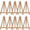 Mini Wooden Easel,10 Pcs Mini Easels Small Tabletop Easel Mini Easel Display Stands for Small Canvases,Kids Crafts,Business Cards,Signs,Photos,Gifts