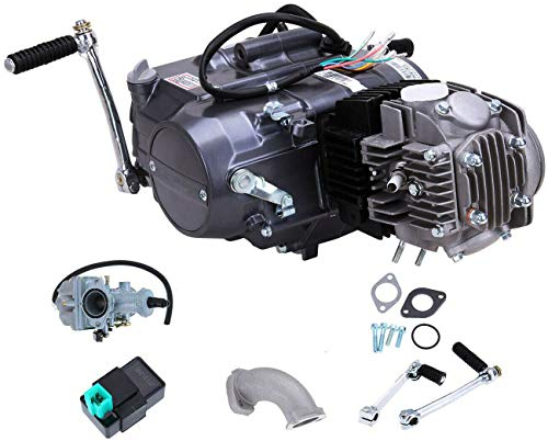 125cc Mini Motor Dirtbike Pitbike Cross Vergaser Pocket Bike Motor 4 Gang 4 Takt Manuell