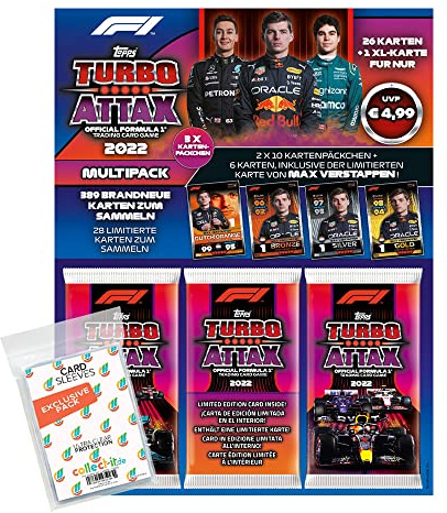 Topps - Turbo Attax Formel 1 2022-1 Multipack (zufällige Auswahl)