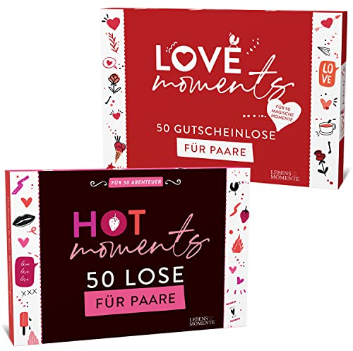 LIFEBOARD Spiel Set für Paare - Losbox für Paare - Fragespiel für Paare - Geschenk für ihn oder sie - Valentinstag Jahrestag Hochzeitstag