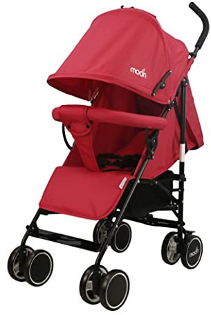 The Moon Brand™ Neo Plus Reis Buggy - Meerdere Zithoudingen - Comfortabele Handgrepen - Superlicht en Compact - Vuur Rood