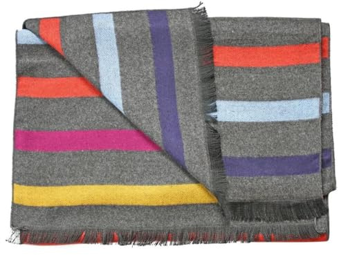 Swole Panda Bamboo Scarf Multicoloured Fine Stripe