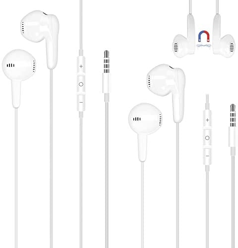 ANLINKSHINE 3.5mm Wired in-Ear Gaming Earphones, Headset with Microphone and Volume Control Stereo Earbuds Compatible with PS5, PS4, Xbox Series X, Series S, Xbox One, Switch (2 Pack)