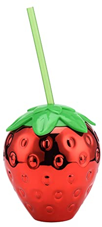 Generic 600ml Fruit Shaped Disco Ball Cups Tumbler Disco Flash Ball Cocktail Cup with Lid and Straw Disco Wine Glass, Hawaiian Tropical Cups for Beach Theme Summer Party