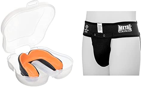 Metal Boxe MB459 Protège dents Junior Noir & Garçon Coquille Slip, Noir, FR : XXS (Taille Fabricant XXS) EU