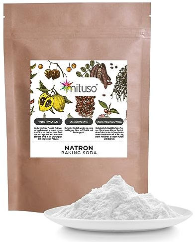 Natron Pulver 1.6kg Lebensmittelqualität E500ii - Backpulver Großpackung Natriumhydrogencarbonat - Baking Soda Haushaltsreiniger zum Putzen Backen Umweltfreundlich | mituso