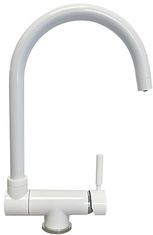 Shurity 370 Rubinetto da cucina Abbattibile sottofinestra 3 vie 3/8” (Bianco)
