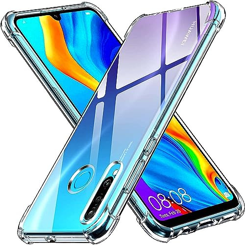 Hülle Kompatibel mit Huawei Honor 9X, Crystal Clear Stoßfeste Kratzfeste Anti-Gelb Transparent Handyhülle, Dünne Silikon Rundumschutz Cover Weiche TPU Schutzhülle für Huawei Honor 9X