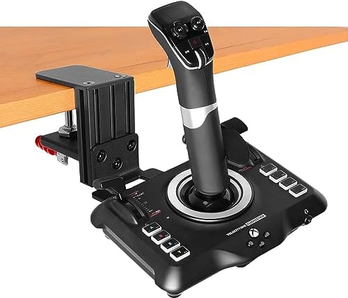 HTLAKIKJ Supporto da tavolo per joystick Flight Sim compatibile con joystick Logitech Extreme 3D Pro e Turtle Beach VelocityOne Flightstick per Xbox e supporto in metallo resistente a Windows