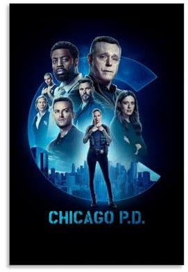 Chicago PD ArtCanvas Poster, dekoratives Gemälde, Leinwand, Wandposter und Kunstdruck, modernes Familienschlafzimmer, Dekoration, Poster, 20 x 30 cm