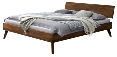 Hasena Trento Bett Ancona Nussbaum massiv 2023 140x200