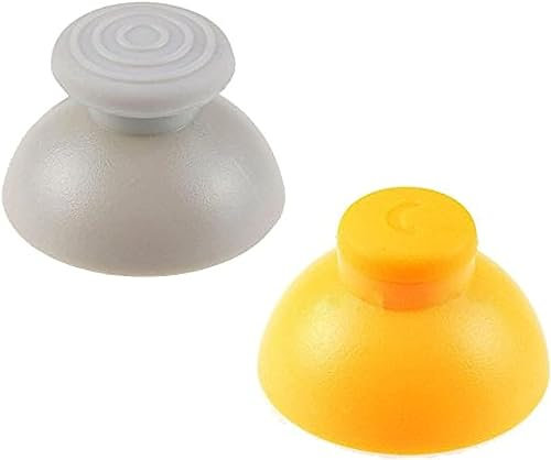 Lot de 2 joysticks analogiques de rechange pour manette Gamecube Jaune et gris