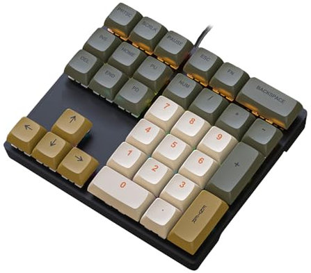 Pavé Numérique Filaire USB 33 Touches Pour Ordinateur Portable PC - Grandes Lettres Imprimées - Clavier Jeu Mécanique Accessoire