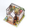SKLL Modello di montaggio in legno 3D, modello serra Jenny con luce LED, miniatura 3D fai da te fatta a mano, kit di modellini artistici per bambini e adulti, ornamento creativo