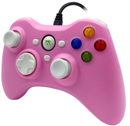 DYONDER Controlador de juegos con cable, mando de juego para PC, con doble vibración y botones de gatillo para Windows PC, PS3, Android TV Box, Tesla