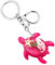 Amabro Porte-clés tortue de mer avec fermoir en forme de tortue de mer 3D - Cadeau d'anniversaire, Rouge