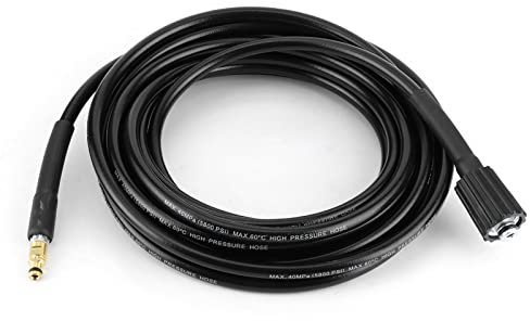 40MPa/5800PSI Pressure Washer Hose with Rubber Cover 4 Length Options Fit for K2 K3 K4 K5, Great for Cleaning Drains and Pipes (6M)