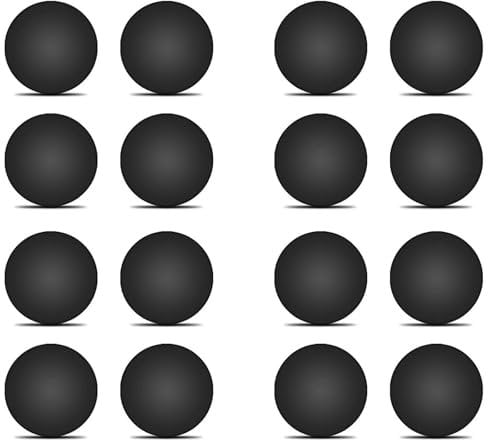 Laptop Rubber feet 16PCS,Improve Cooling,Non-Slip Replacement Bottom feet Compatible for MacBook Cases (MacBook Pro/MacBook Air Shell Covers),Dell,Lenovo,HP,Keyboard Riser,Appliance Feet (Black)