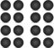 Laptop Rubber feet 16PCS,Improve Cooling,Non-Slip Replacement Bottom feet Compatible for MacBook Cases (MacBook Pro/MacBook Air Shell Covers),Dell,Lenovo,HP,Keyboard Riser,Appliance Feet (Black)