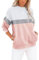 Eniloyal Sweatshirt Damen Pullover Langarmshirt ohne Kapuze Pulli Rundhals Baumwolle Sweater Oberteile mit Taschen Lässige